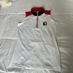 Sport Haley Womens Size XS Tank Top Golf Polo Red White Outdoor Pelican Marsh